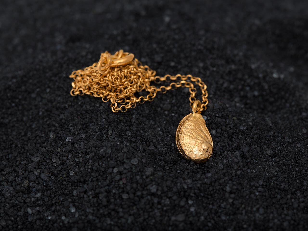 Hand Made Sterling Silver Gold Plated Abalone Seashell Pendant