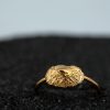 Hand Made Sterling Silver Gold Plated Small Limpet Seashell Ring