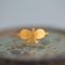 Hand Made Sterling Silver Gold Plated Plain Butterfly Ring