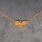 Hand Made Sterling Silver Gold Plated Plain Butterfly Pendant