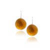 Hand Made Sterling Silver Big Amber Pastilles Earrings