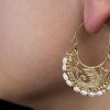 swan byzantine gold earrings