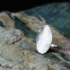 Hand Made Sterling Silver Hammered Oval Ring